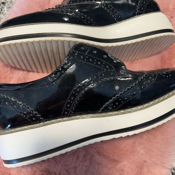 DADAWEN Platform Lace-Up Wingtips Square Toe Oxford. 9.5. - Picture 5 of 8